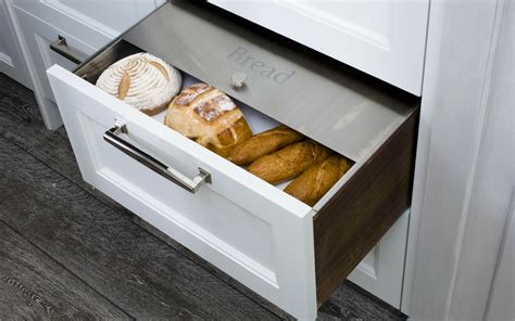 metal bread box drawer insert